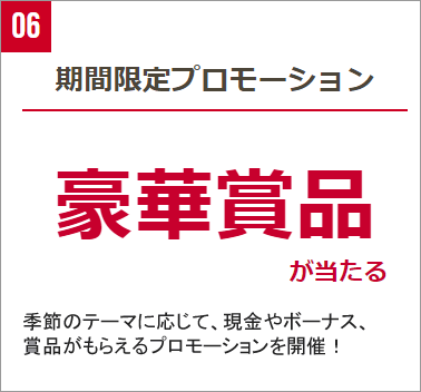 季節ごとの期間限定プロモーション