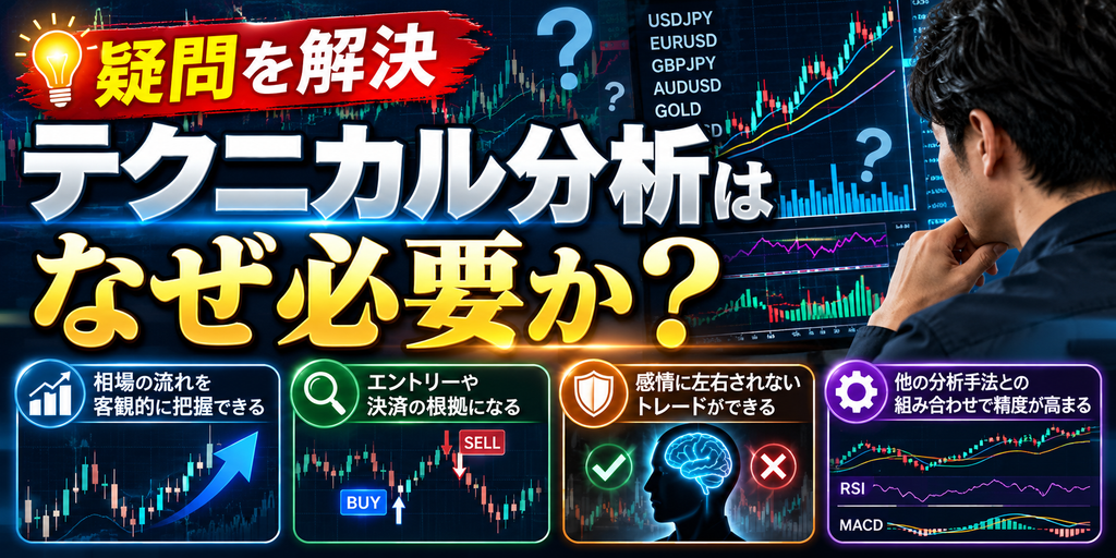 【疑問を解決】テクニカル分析はなぜ必要か？