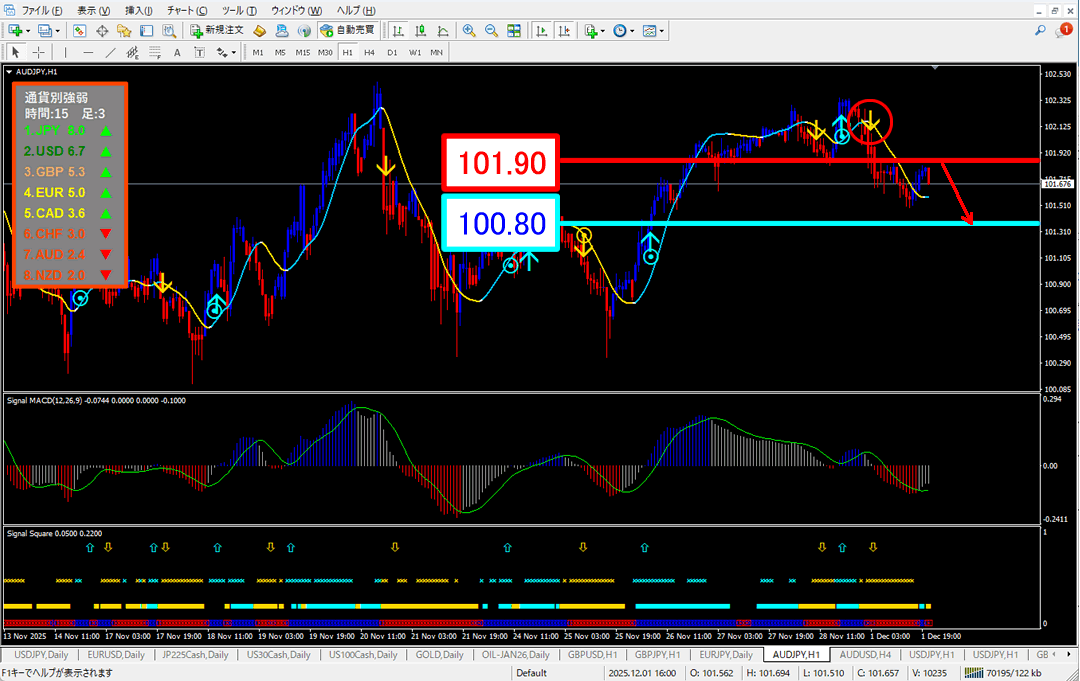 FX為替相場予想チャート