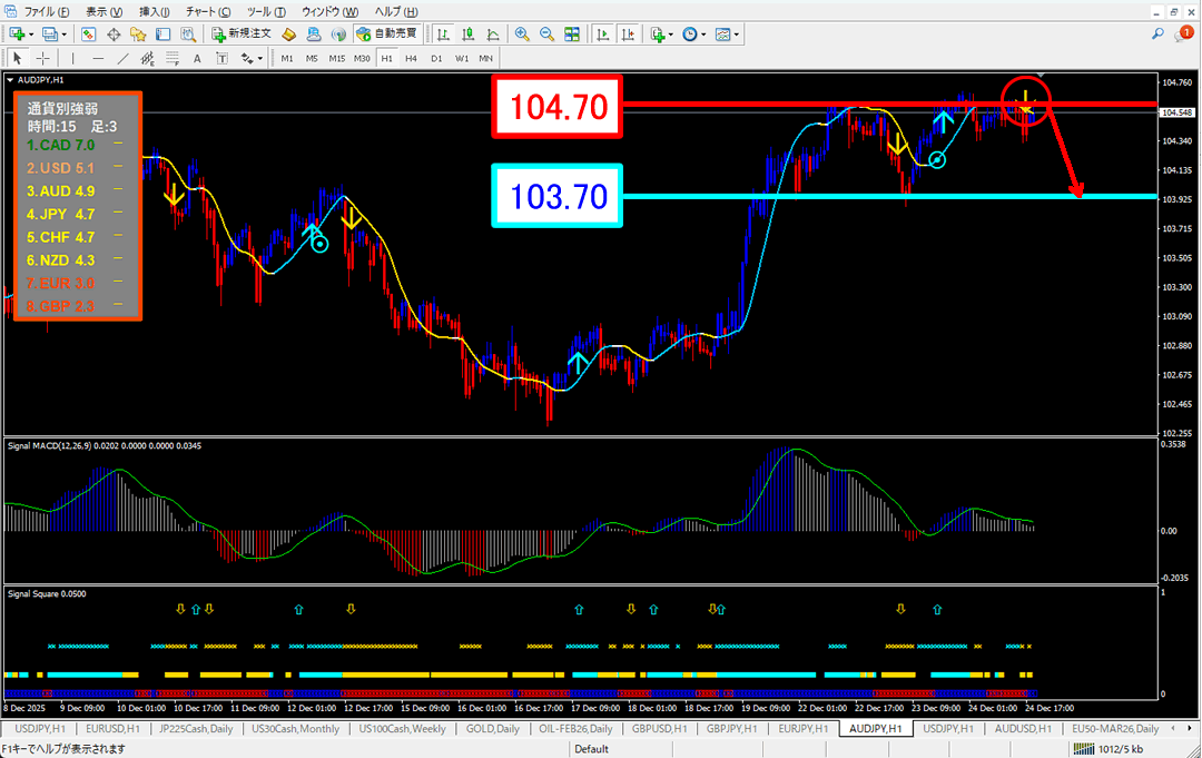 FX為替相場予想チャート