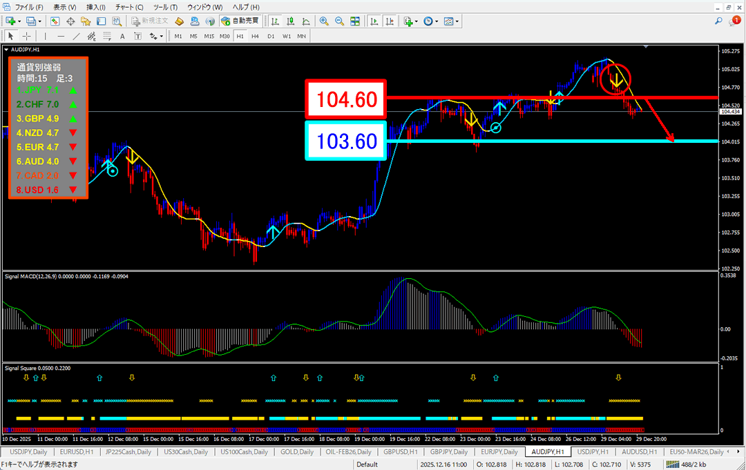FX為替相場予想チャート