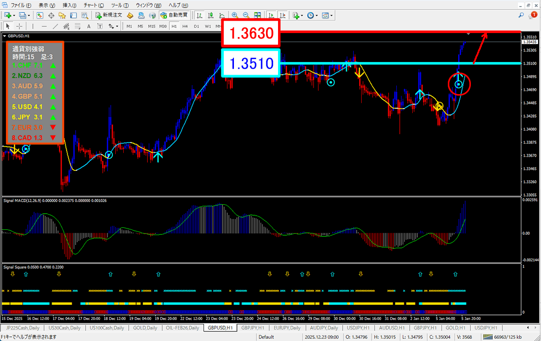FX為替相場予想チャート
