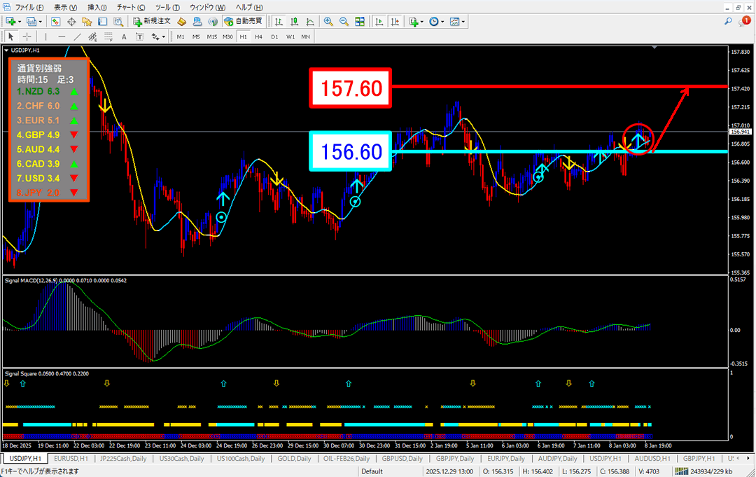 FX為替相場予想チャート