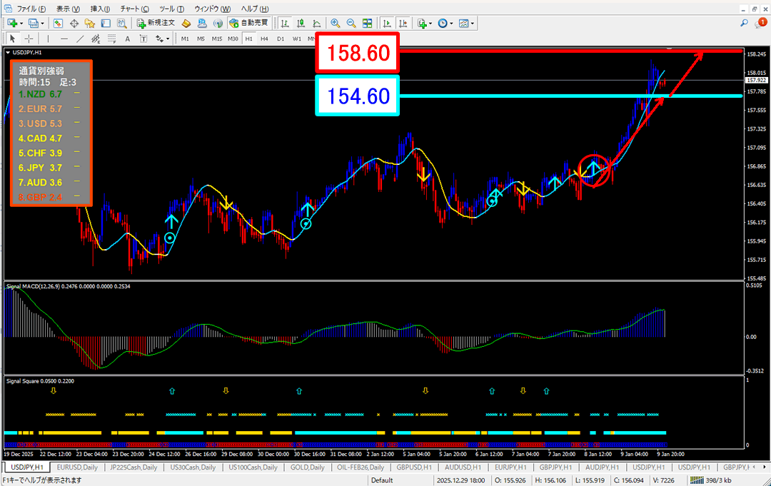 FX為替相場予想チャート