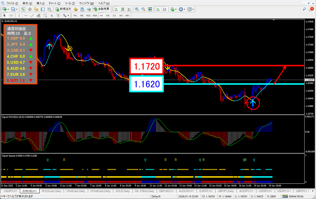 FX為替相場予想チャート