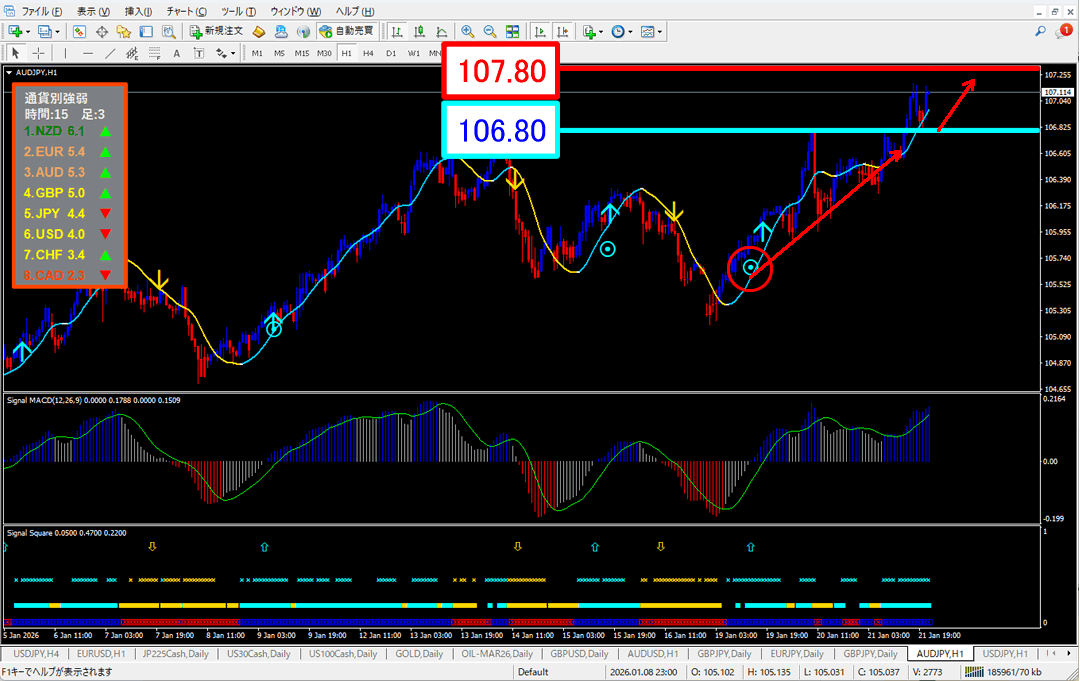 FX為替相場予想チャート