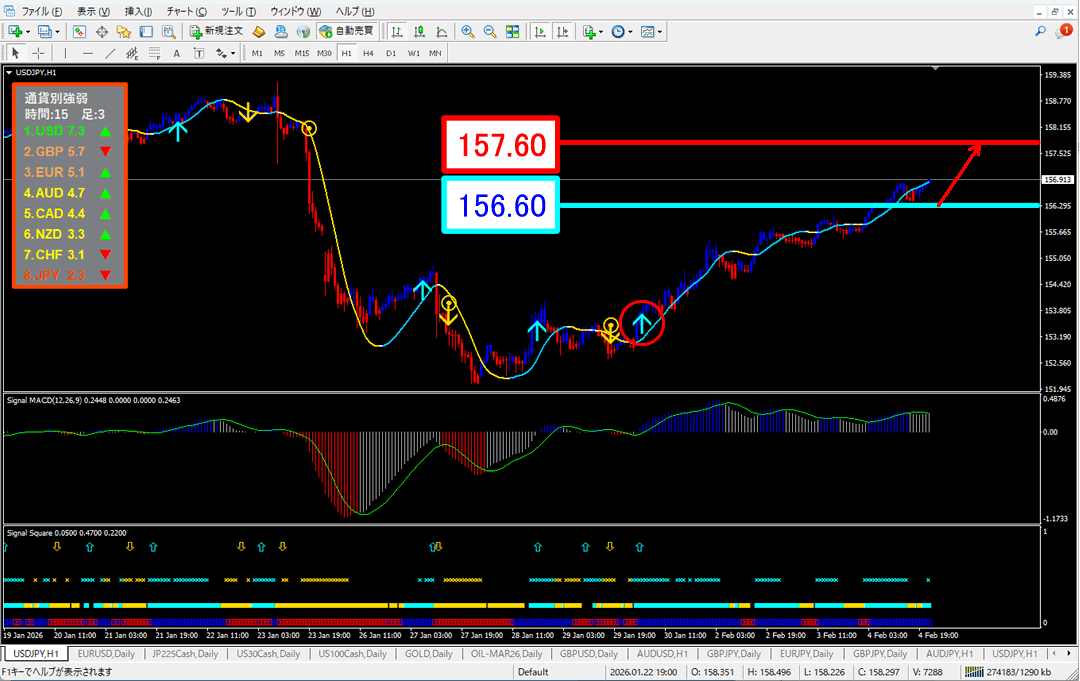 FX為替相場予想チャート