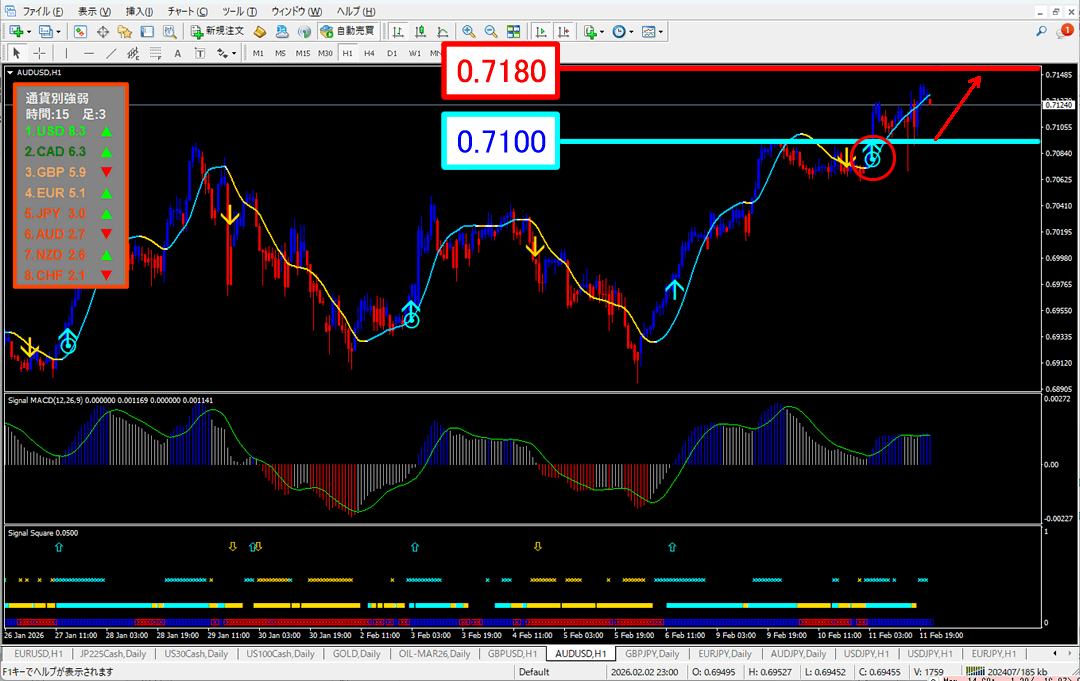 FX為替相場予想チャート