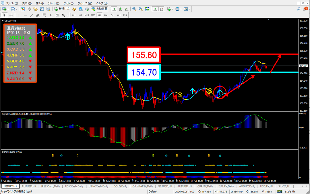 FX為替相場予想チャート