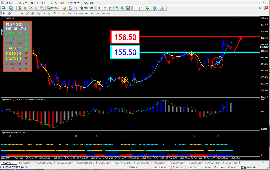 FX為替相場予想チャート