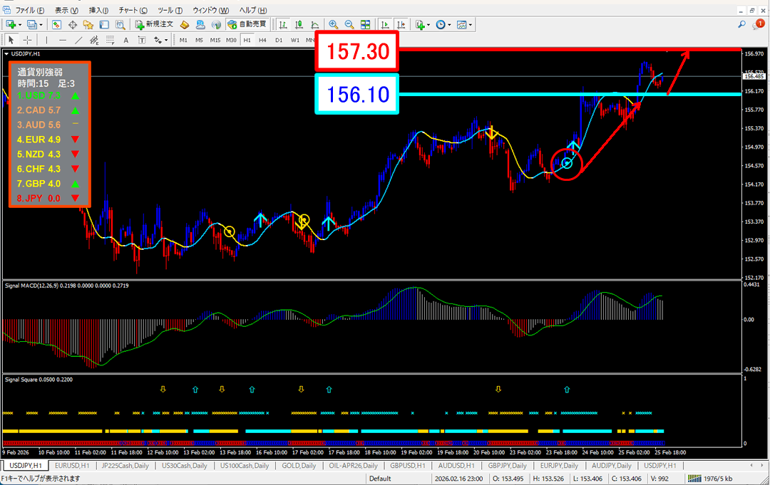 FX為替相場予想チャート