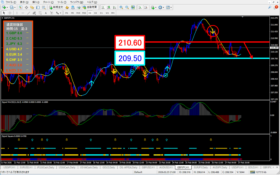 FX為替相場予想チャート