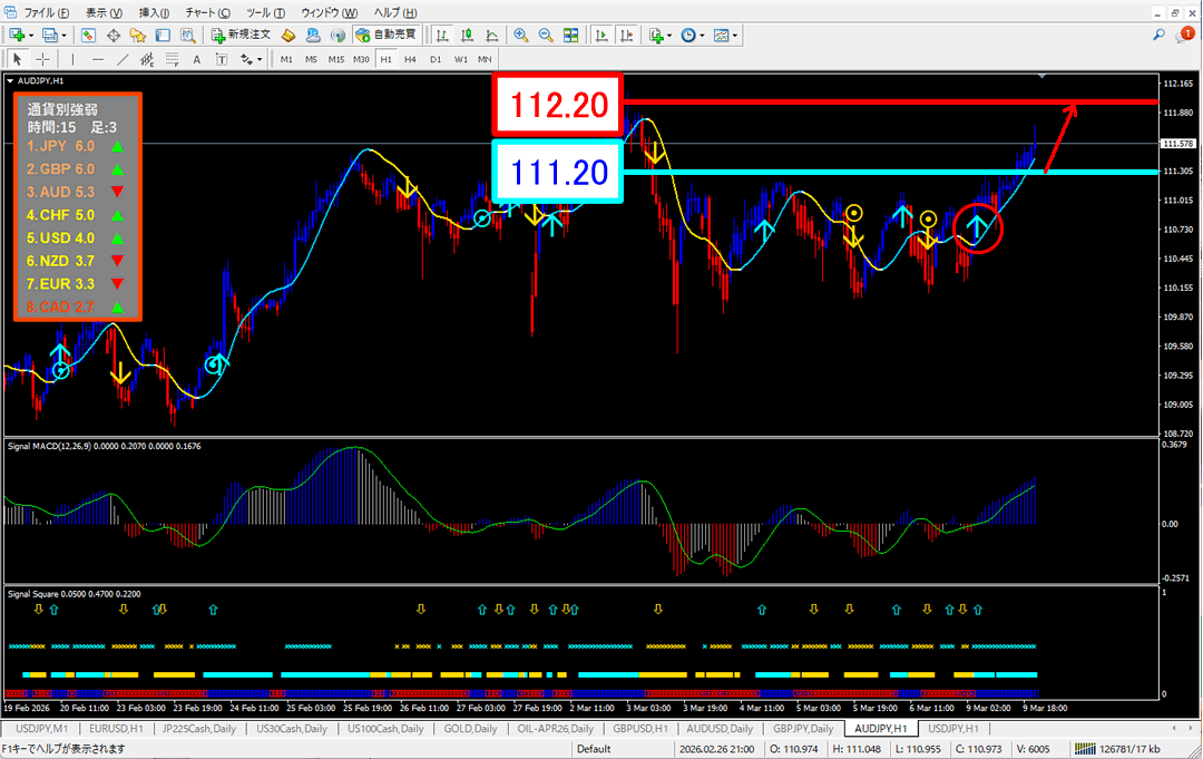 FX為替相場予想チャート