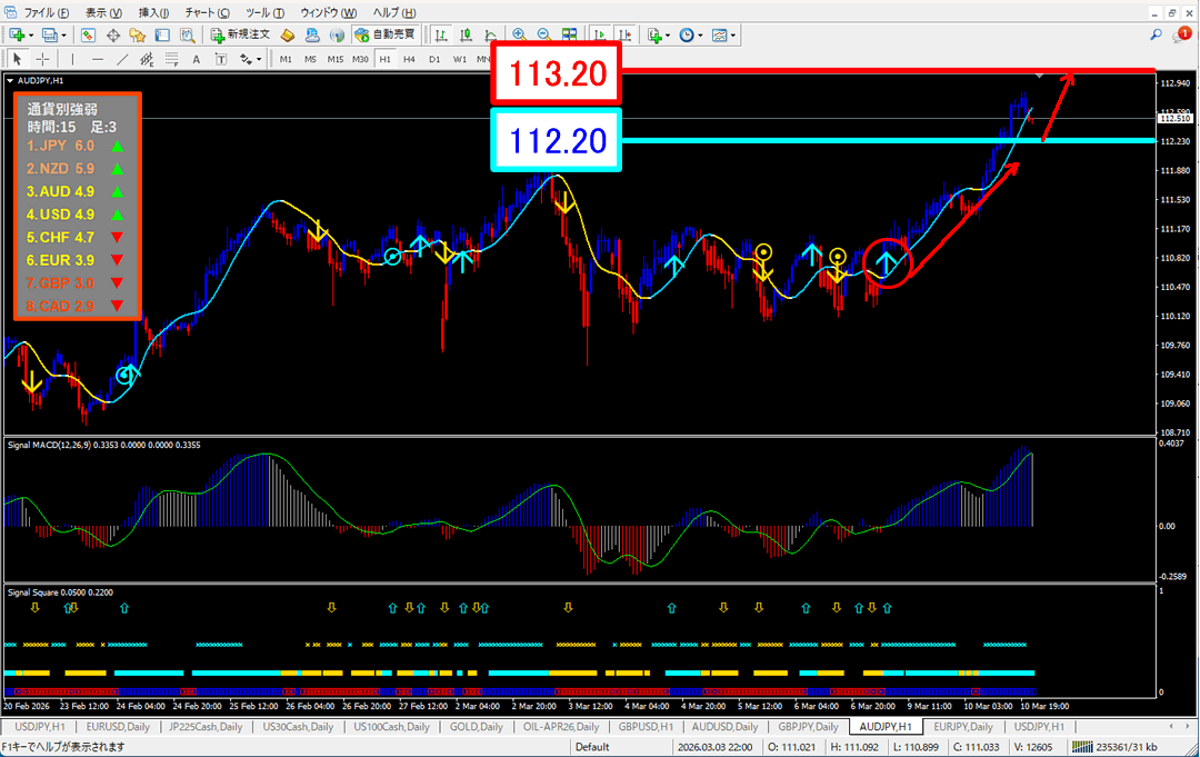 FX為替相場予想チャート