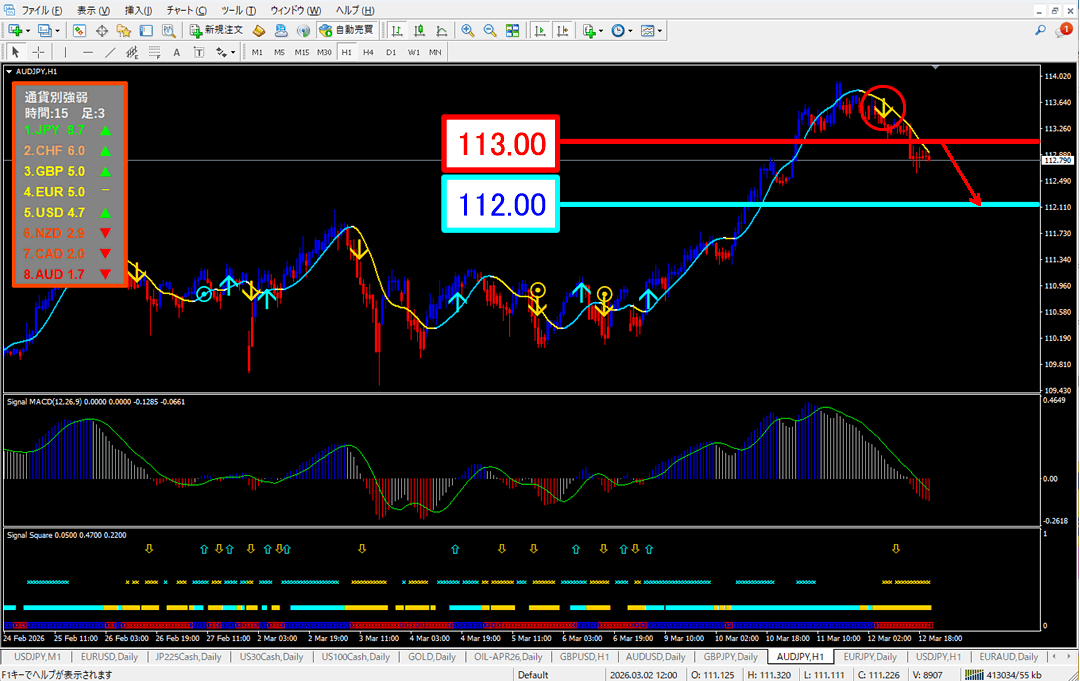 FX為替相場予想チャート