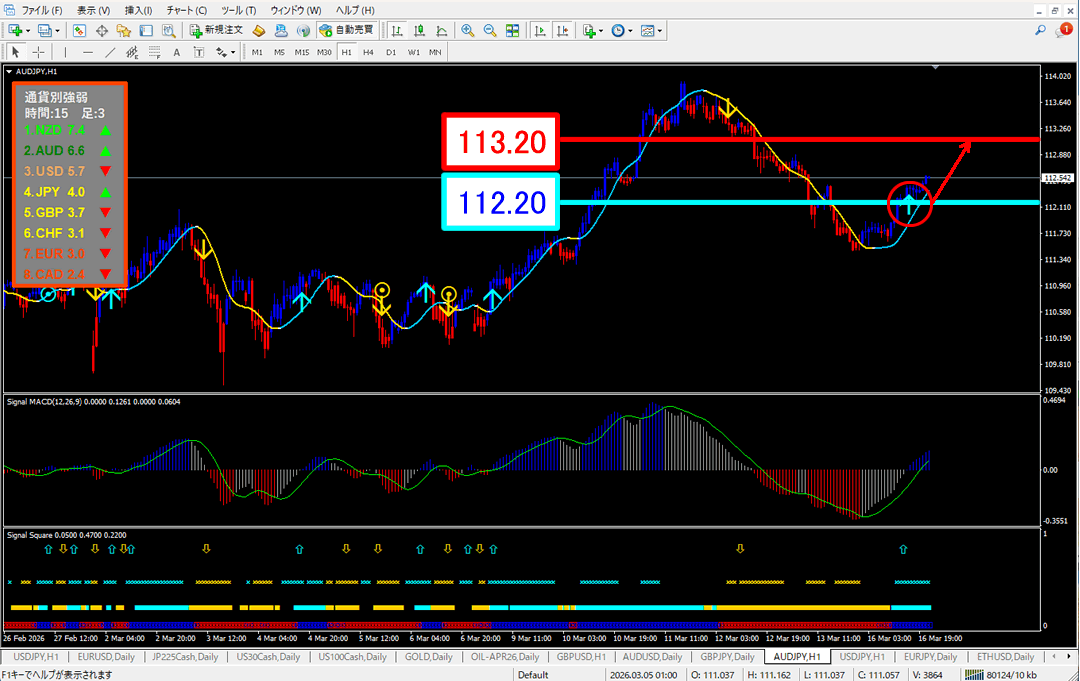 FX為替相場予想チャート