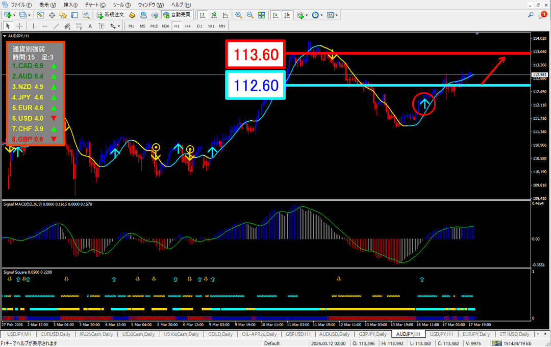 FX為替相場予想チャート