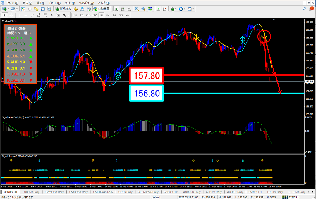 FX為替相場予想チャート