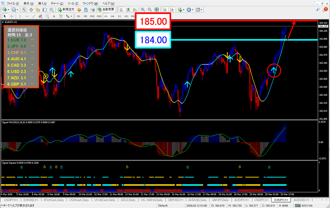 FX為替相場予想チャート