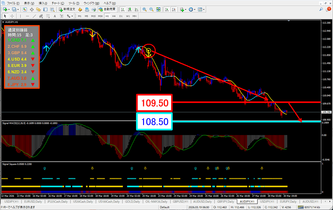 FX為替相場予想チャート