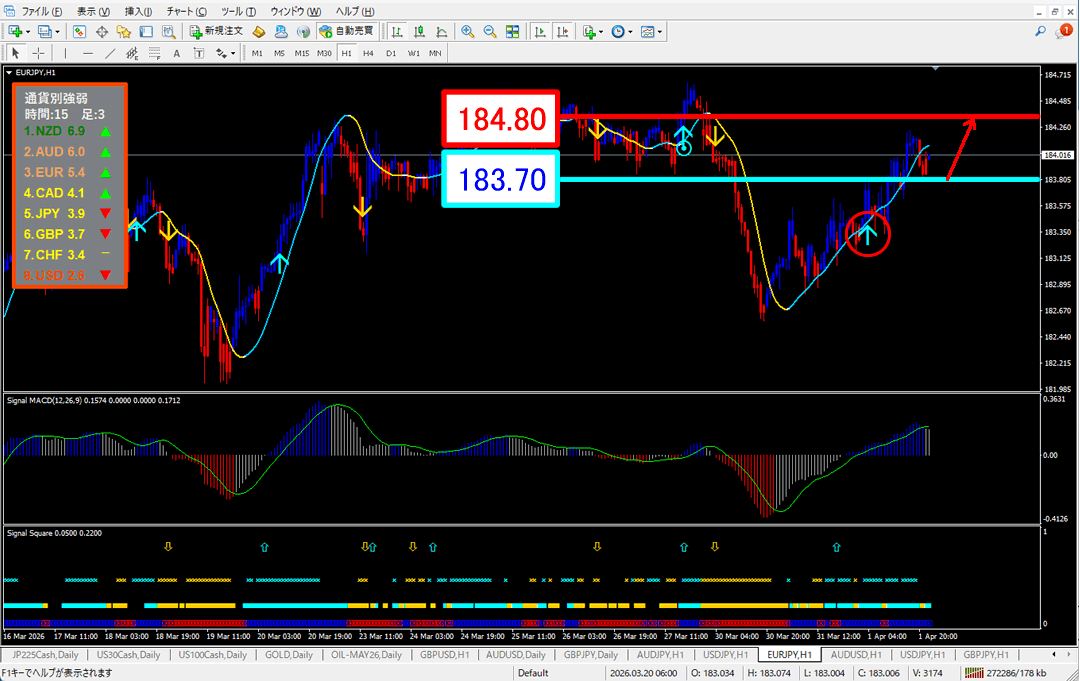 FX為替相場予想チャート