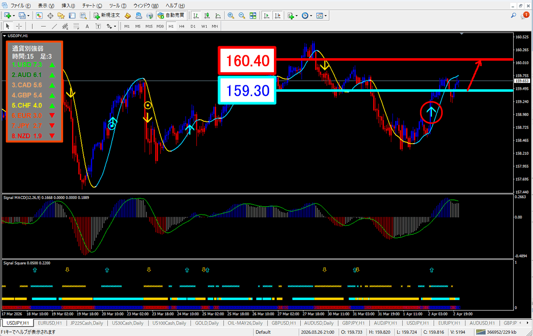 FX為替相場予想チャート