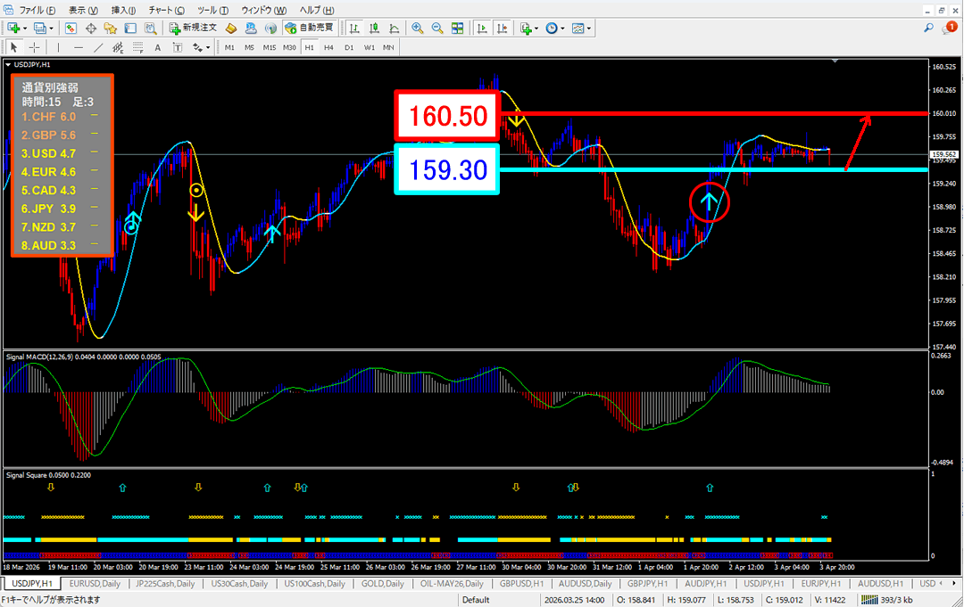 FX為替相場予想チャート