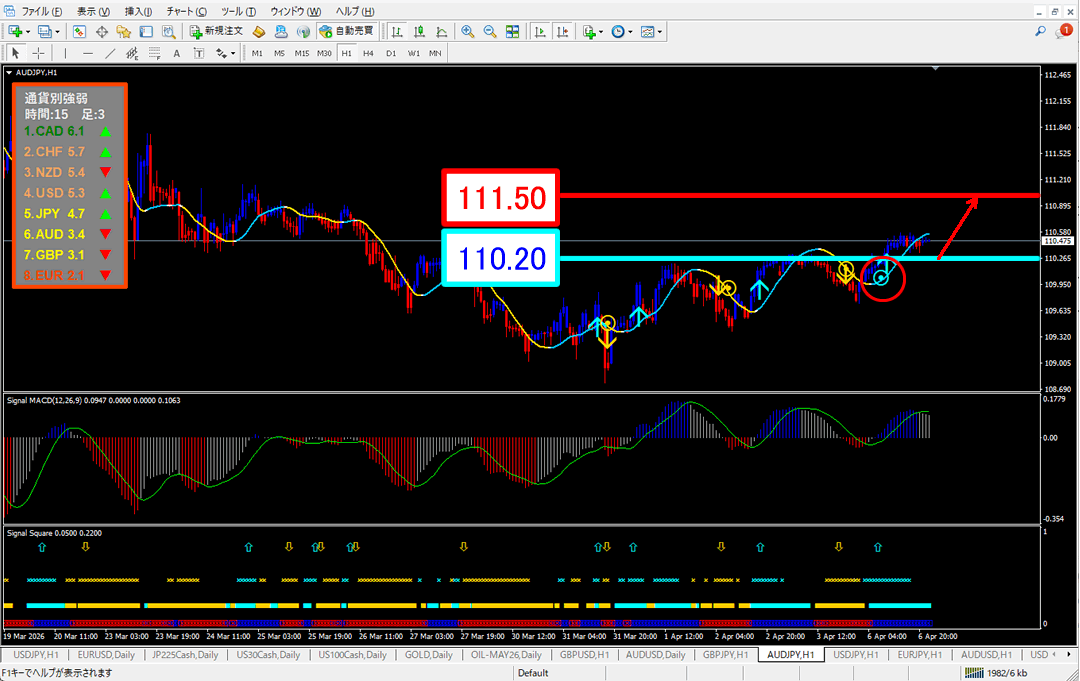 FX為替相場予想チャート