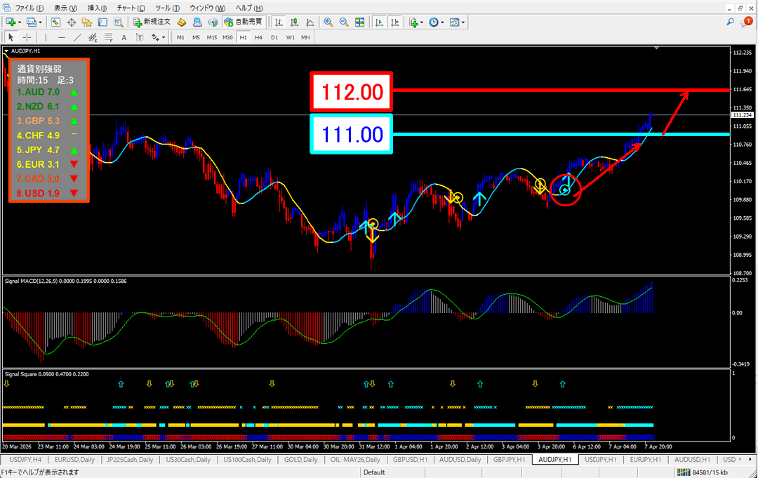 FX為替相場予想チャート