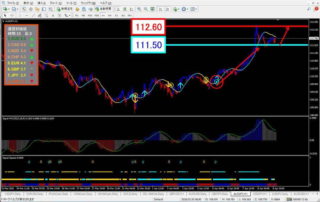 FX為替相場予想チャート