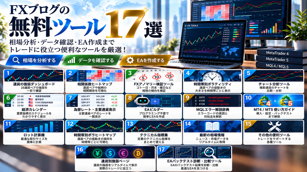 FXブログの無料ツール17選