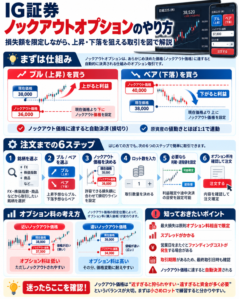 ノックアウト・オプションのやり方